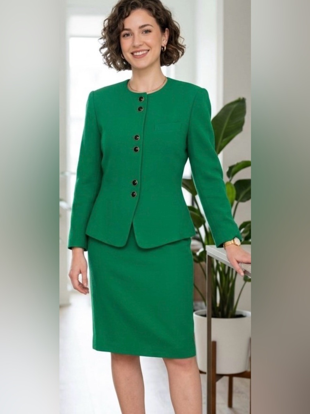 Stunning Vintage Kasper Skirt Suit 6 Petite